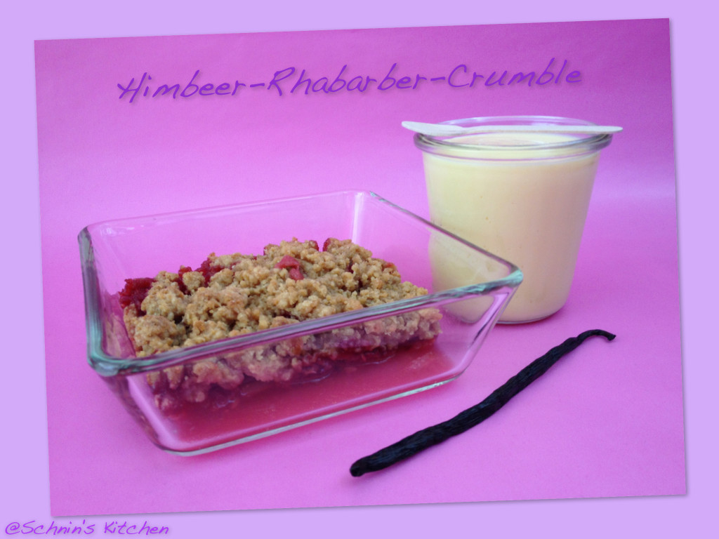 Nachtisch geht immer: Himbeer-Rhabarber-Crumble - Schnin&amp;#39;s Kitchen