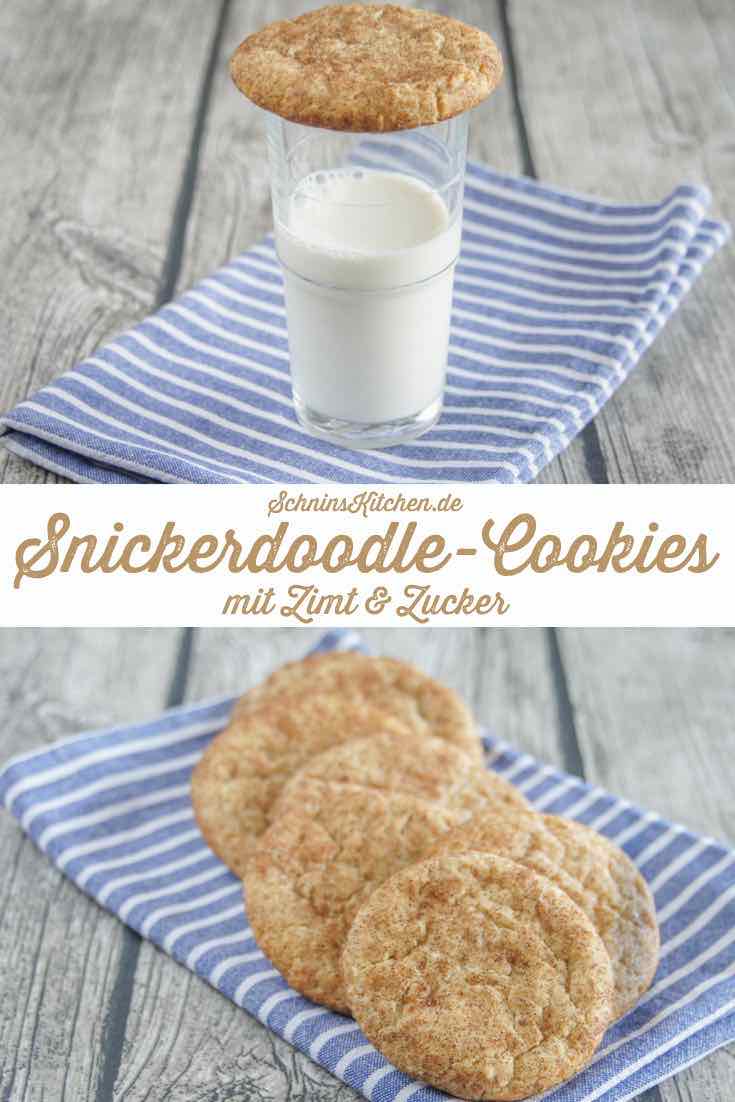 Snickerdoodle-Cookies - Amerikanische Snickerdoodles - Leckere Plätzchen mit Zimt und Zucker - www.schninskitchen.de