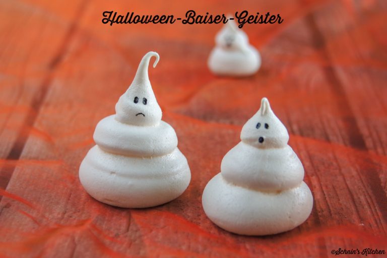 Halloween-Baiser-Geister - Süßes oder Saures - Schnin&amp;#39;s Kitchen