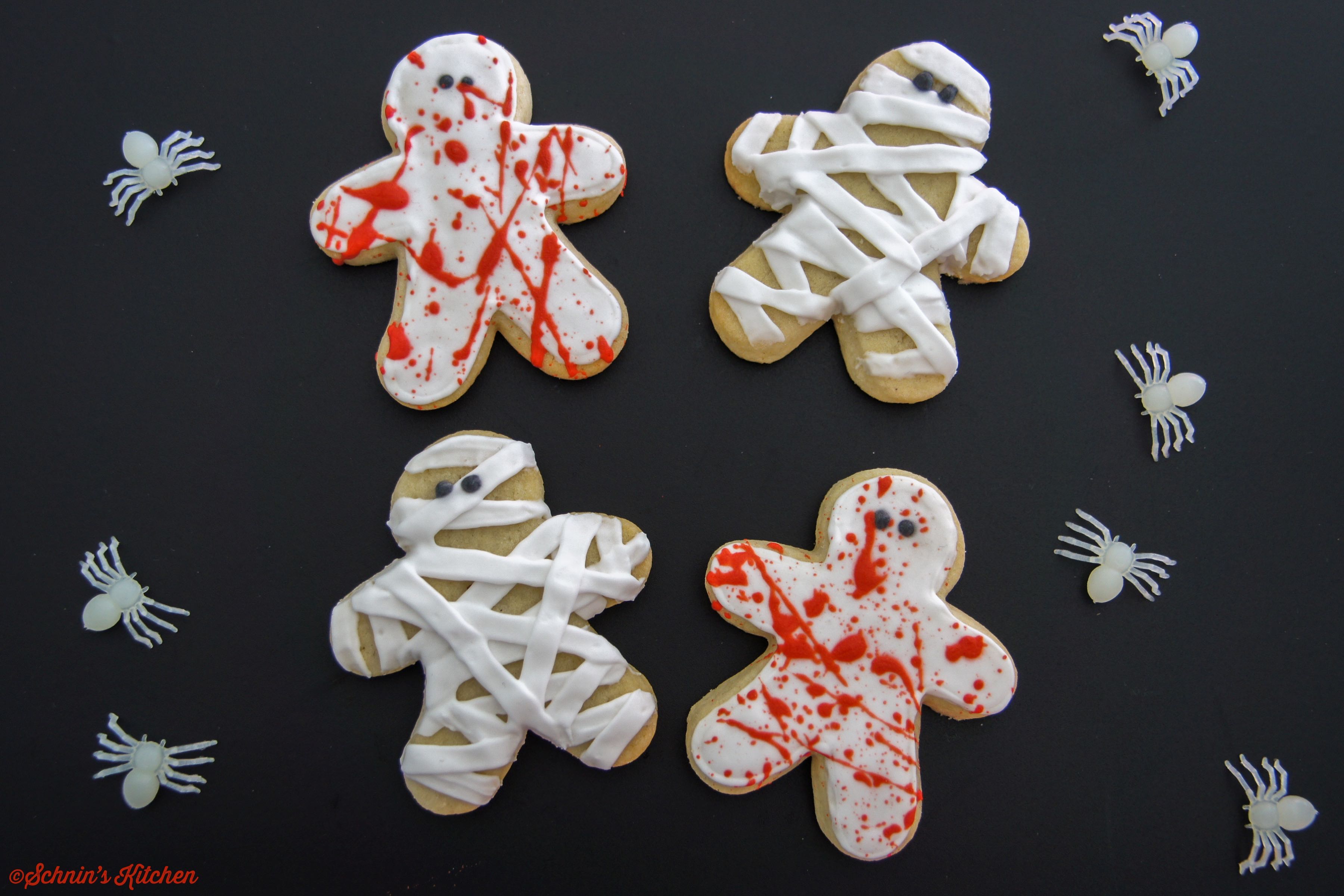 Blutige, schaurig-schöne Halloween-Cookies mit Royal Icing - www.schninskitchen.de