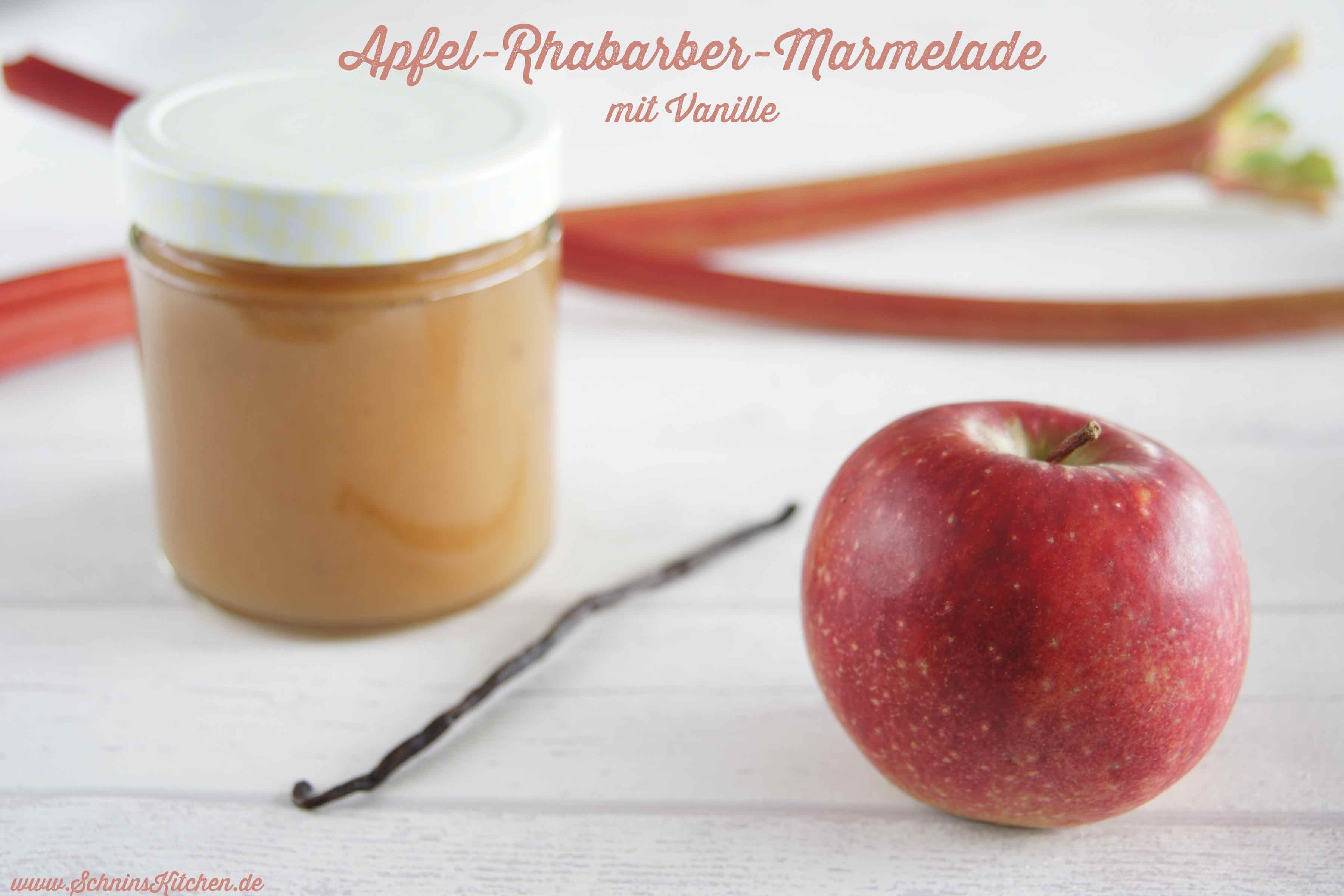 Schnin's Kitchen: Apfel-Rhabarber-Marmelade mit Vanille