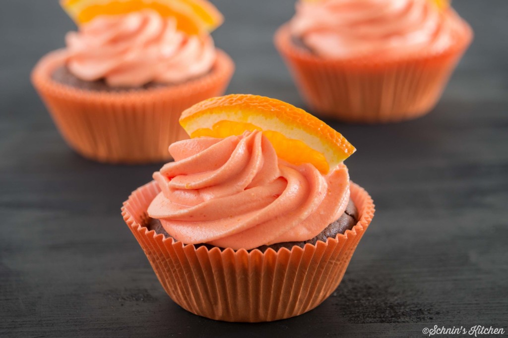 Saftige OrangenCupcakes Schnin's Kitchen