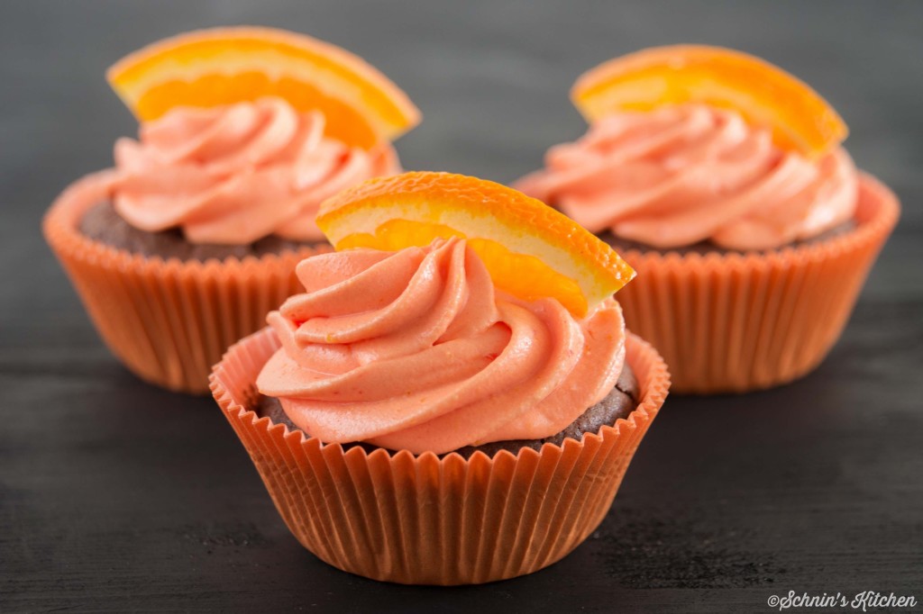 Saftige OrangenCupcakes Schnin's Kitchen