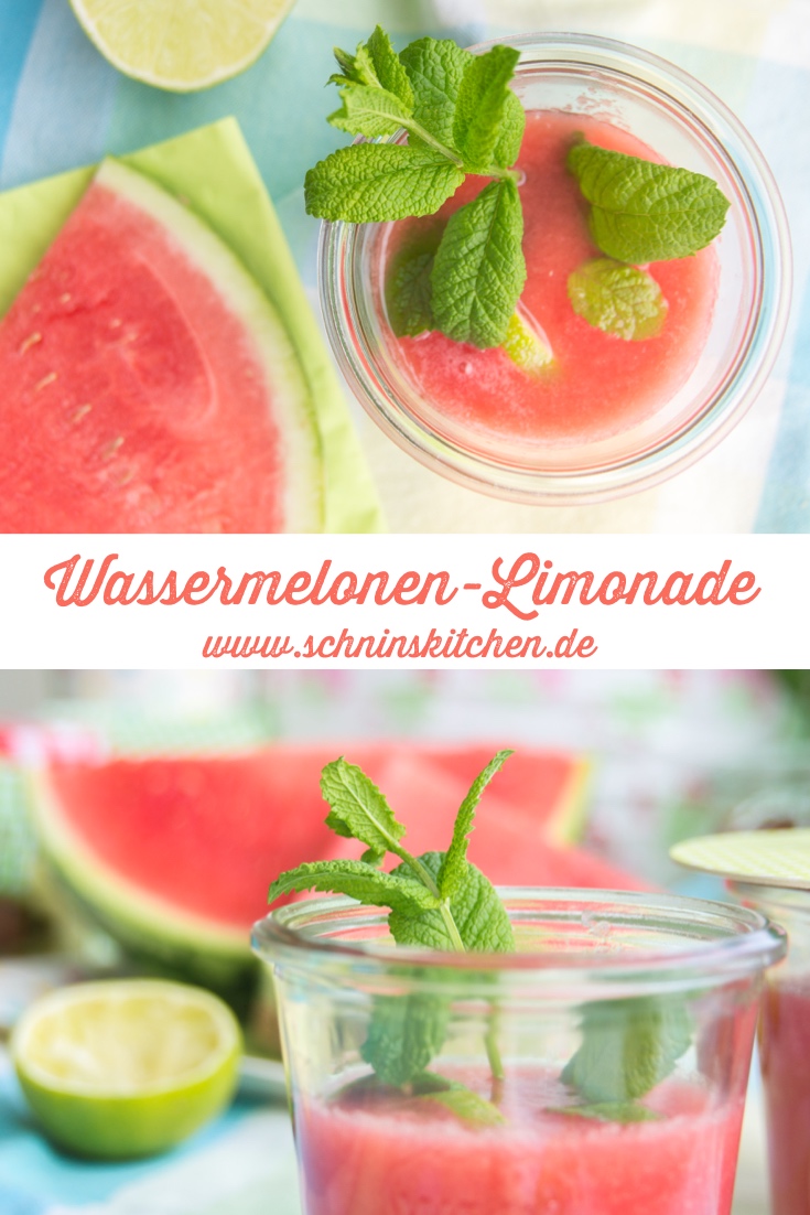 Schnin's Kitchen: Wassermelonen-Limonade mit Minze