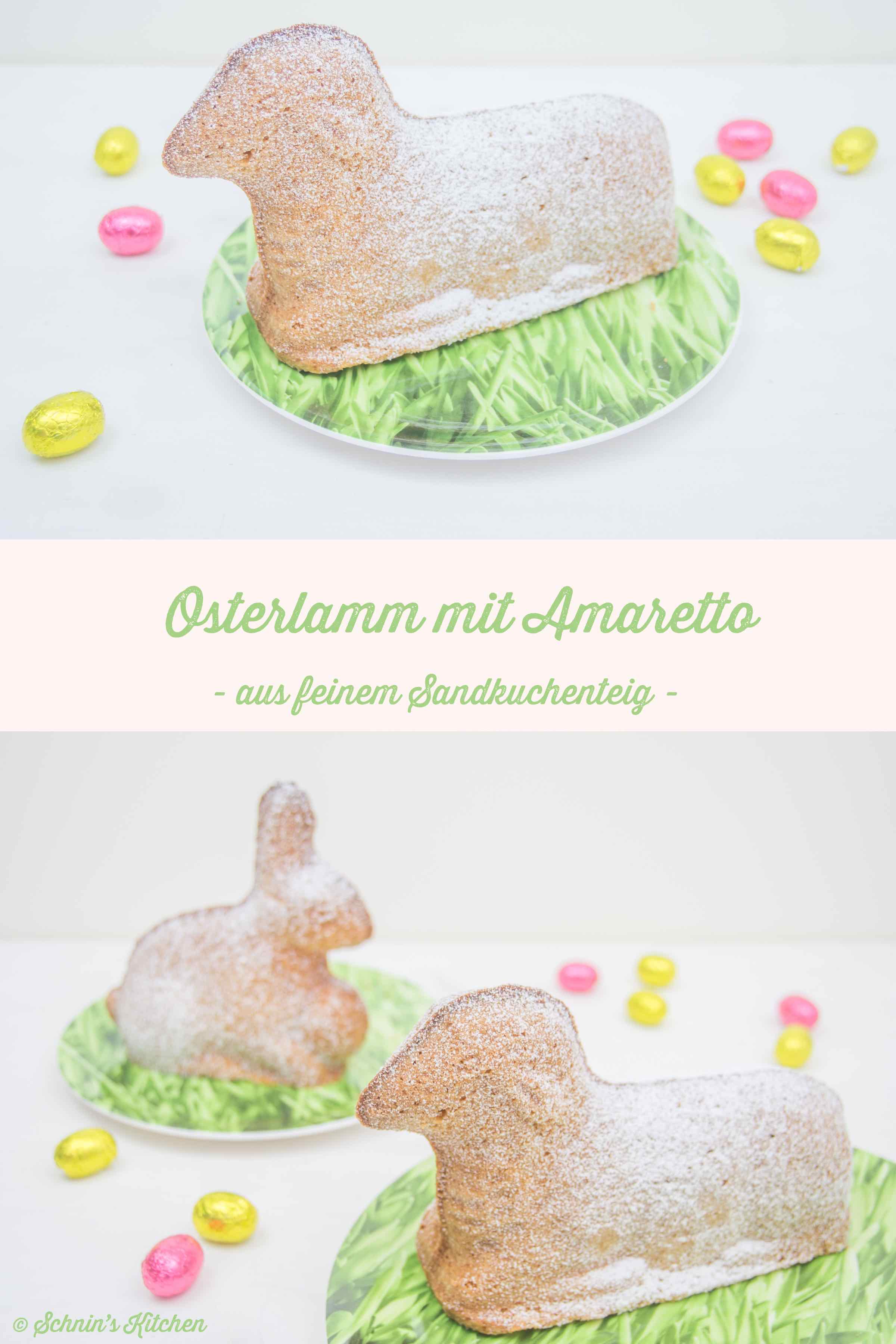 Schnin's Kitchen: Osterlamm mit Amaretto aus feinem Sandkuchenteig