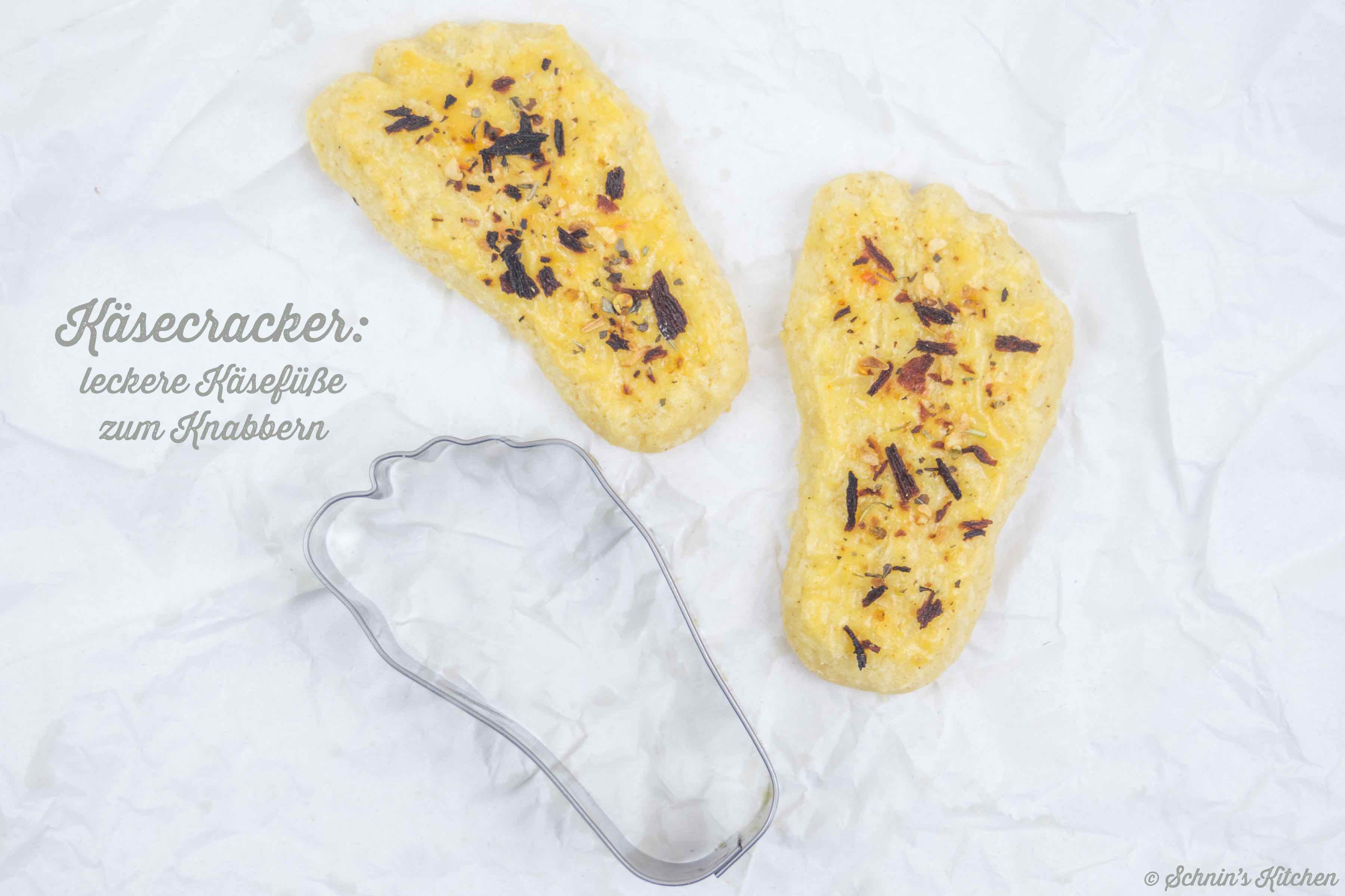 Schnin's Kitchen: Käsecracker - leckere Käsefüße zum Knabbern