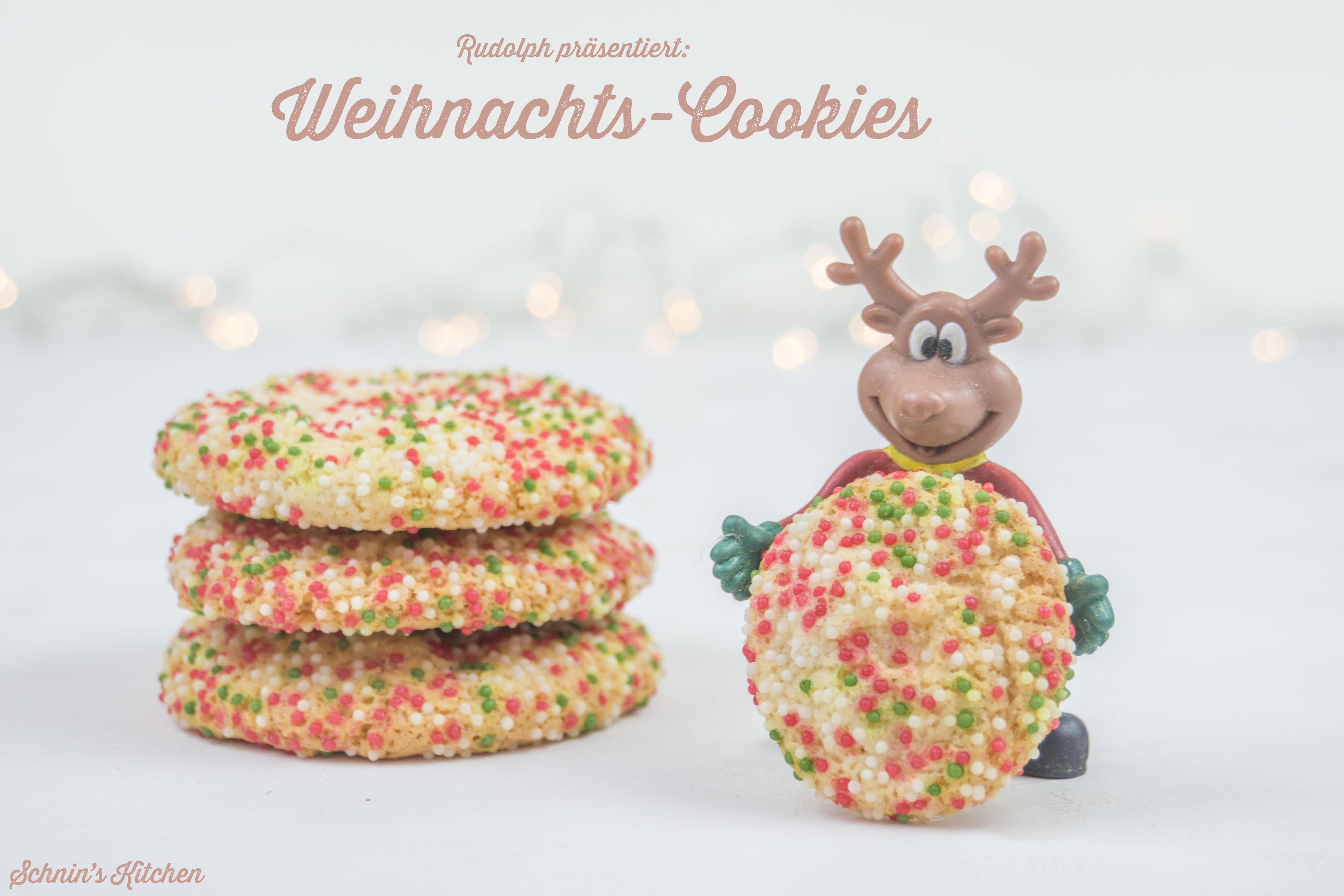 Weihnachts-Cookies mit Zuckerperlen | www.schninskitchen.de