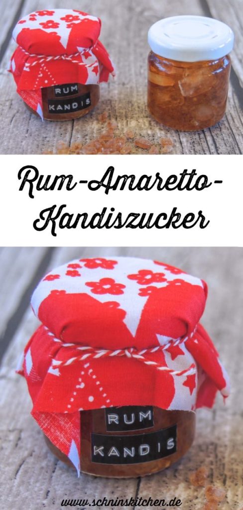 Rum-Amaretto-Kandiszucker - brauner Kandis mit Rum und Amaretto zum Süßen von Tee. Ein tolles Rezept als Geschenk aus der Küche. | www.schninskitchen.de